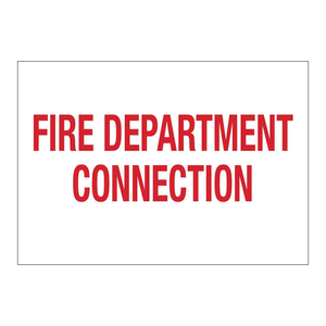 Panneau de signalisation incendie Brady pour les services de pompiers - Intérieur/Extérieur - PVC - Panneau de marquage de sécurité incendie - Product Image 2