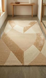 Alfombra Exclusiva Hecha a Mano con Mechones de Lana, Antideslizante, de Pelo Medio, Diseño Geométrico Abstracto Moderno, Alfombra Suave y Lujosa para Sala de Estar - Product Image 4