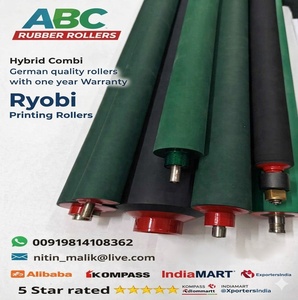 Rouleaux en caoutchouc décalés Phoenix ABC, modèle 2026, pour impression de petite taille, dureté 22-28 Shore, tailles standard, impression à l'encre UV/conventionnelle - Product Image 1