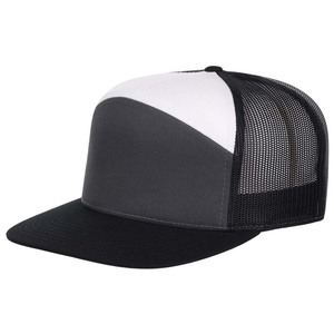 Wholesale Factory Made 5 Panel Mesh Trucker Hats <b>Plain</b> Oversize Trucker Caps for Men Custom Logo High Quality Trucker Caps - Product Image 2