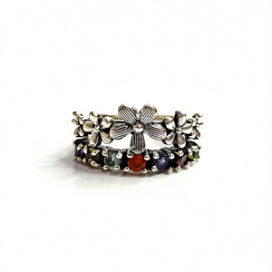 <b>Fine</b> <b>Ring</b> with Multi Stones 6.2 Grams Weight - Product Image 2