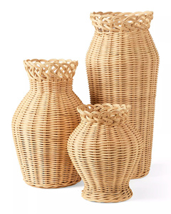 Eye-Catching Decorative Rattan <b>Vase</b> Set Handmade Home Collection <b>Wicker</b> <b>Vase</b> Set OEM ODM Available - Product Image 6