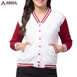 Premium Quality Women Letterman Jacket Soft Fabric Snap Front Design Comfortable Everyday Fashion Wear - Product Image 1