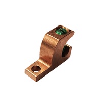 Pince de mise à la terre en cuivre robuste pour installations électriques extérieures, transformateurs et appareillage de commutation, disponible au prix export