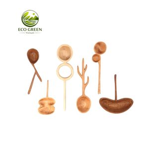 Short Handle 10 Packets of Small Wooden Spoon, Perfect <b>for</b> Small <b>Jars</b> of <b>Jam</b>, Spices, Honey Spoon Ice Cream, Milk Powder Spoon - Product Image 4