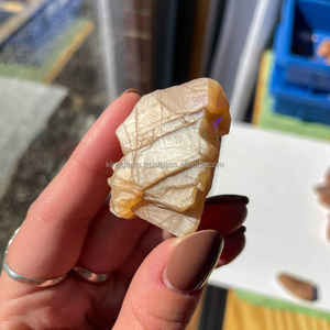 Meilleure vente de cristal naturel or rose pierre de lune pierre de soleil pierre brute en gros sculptée pierre de guérison Reiki amour brut dégringolé - Product Image 3