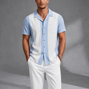 2026 Wholesale Summer Men's Casual Shorts <b>Set</b> Plain Color Solid 100% Cotton Jersey Quick Dry Knitted Customized Logo <b>Twin</b> <b>Set</b> - Product Image 1