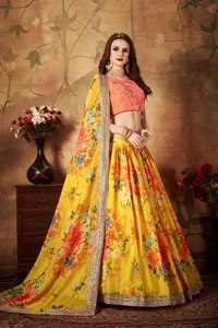Pink Floral Embroidered Dupatta Ethnic <b>Shawl</b> Printed Silk Blend Scarf for <b>Wedding</b> Party Women - Product Image 5
