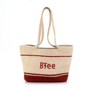 OEM OEM, Eco-Friendly Natural Jute Striped Long-<b>Strap</b> <b>Bag</b> <b>for</b> Everyday Use, Casual Tote <b>Bag</b>, Made in Bangladesh - Product Image 1