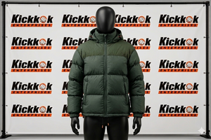 Chaqueta Acolchada con Capucha para Hombre de Alta Calidad, Estilo Urbano para Otoño e Invierno, Resistente al Viento, Transpirable, Hecha en Pakistán, con Logotipo Frontal - Product Image 2