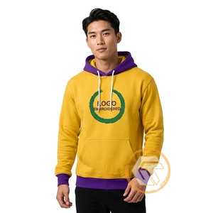 GREEK TREASURES โอเมก้าแบบปรับแต่งได้ |   เสื้อฮู้ดปักลาย Psi Cotton Fleece สำหรับผู้ชาย ฤดูหนาว คุณภาพสูง 500 กรัม เหมาะสำหรับชมรมพี่น้อง - Product Image 3