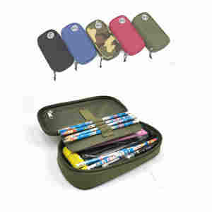 Étui à crayons à grande capacité en polyester Oxford 300D avec fermeture éclair, impression UV/numérique, logo multicolore, pour étudiants, marque DC - Product Image 1