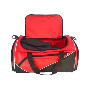 Bolsa Deportiva Unisex Roja con Compartimento para Zapatos, Gran Capacidad, Poliéster, Bolsa de Viaje Deportiva, Correa Ajustable, Estilo Casual - Product Image 2