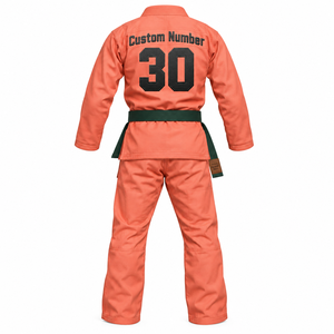 Traje de Entrenamiento de Jiu Jitsu Academy con Logotipo Personalizado en el Pecho, Chaqueta Unisex de Artes Marciales y Pantalones de Práctica de Pierna Recta, Venta al Por Mayor OEM - Product Image 3
