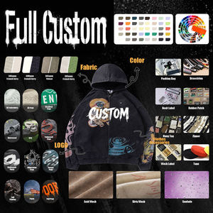 เสื้อฮู้ดดี้คุณภาพสูง ผ้าฝ้ายหนานุ่ม ทรงโอเวอร์ไซส์ ใส่สบาย มีสไตล์ ลุควินเทจ ล้างทำสีแบบดิสเทรส สตรีทแวร์ ลายกราฟิกดีไซน์เนอร์ - Product Image 5