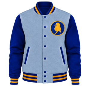 Veste universitaire personnalisée pour femmes Sigma Gamma Rho, style bomber, avec logo brodé de la sororité grecque, fermeture à boutons-pression, streetwear décontracté - Product Image 1