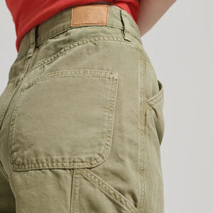 Pantalones Vaqueros de Pierna Recta de Corte Regular Personalizados, Precio al por Mayor, Estilo de Moda, Pantalones Vaqueros Cargo de Cintura Alta para Mujer - Product Image 5