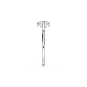 Bague Halo en or massif 14 carats personnalisée REYES avec diamant de laboratoire HPHT CVD, élégante, cadeau de mariage, bijou pour femme, idéal pour les occasions spéciales. - Product Image 4
