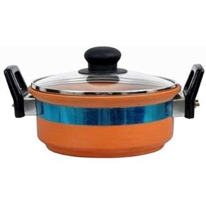 Kadai en argile/Kadai en terre cuite/Pots en argile pour la cuisson de 1 à 3 litres, utilisés au GPL pour une cuisine saine, pot en terre cuite - Product Image 6