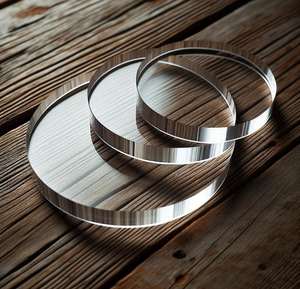 Sous-verres en acrylique transparent résistants à la chaleur, ensemble de sous-verres de table - Product Image 6