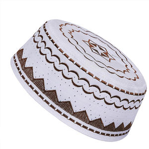 Gorro de Oración Étnico de Moda, Diseño Personalizado OEM, Cómodo, Islámico, Musulmán, Elegante, Transpirable, Hecho a Mano - Product Image 3