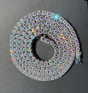 Elegante Collar Gargantilla para Mujer con Baño de Oro de 18K y Circonita Cúbica en Corte Baguette, Engaste Canal, Joyería de Fiesta, Cadena de Aleación de Zinc - Product Image 4