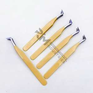 แหนบต่อขนตา RMI สีเหลือง รุ่น Beautiful Girls Collection 45 องศา แบบรัสเซียน บูทวอลุ่ม ไดมอนด์กริป - Product Image 5