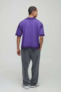 T-shirt vert uni pour hommes, col rond, manches courtes, respirant, décontracté, vêtements d'été - Product Image 5