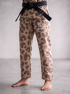 <b>Men</b> Leopard Print BJJ <b>Kimono</b> Loose Fit 100% Cotton 380g Quick Dry Breathable Jiu Jitsu Gi Adult Size Wrestling Front Logo - Product Image 3