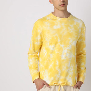 Men's Casual Quality Cotton Polyester Fleece Sweatshirt Custom Logo Printing Solid Crew Neck Waterproof Breathable Lined Winter - Product Image 1