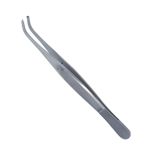 Pince à tissus premium en acier inoxydable dentée 1x2 dents, pince à dissection, instruments chirurgicaux médicaux, marquage CE ISO - Product Image 1