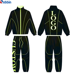 Conjunto Deportivo Cortavientos para Hombre, Ropa de Moda, Conjunto Deportivo Cortavientos 2 en 1 con Cintura Elástica, Diseño Casual Sólido - Product Image 1