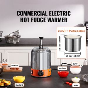 Dispenser Elettrico Commerciale per Formaggio in Acciaio Inossidabile con Capacità di 2,3 Qt e Controllo Automatico della Temperatura (86-230F) - Product Image 2