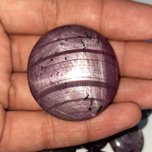 Rubí Estrella Natural Cabujón, Cristal Curativo, Gema Suelta al por Mayor, Chakra Espiritual, Reiki, en Bruto - Product Image 1