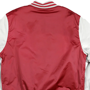 Blouson Bomber Marron et Blanc 2026 Premium Bicolore à Boutons Pression Col en V en Maille Côtelée Doublure Chaude Imperméable Printemps - Product Image 6