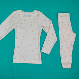 Pyjama floral pour enfants Trung Giang, coton / tissu personnalisé, service OEM, vente en gros, vêtements de nuit pour enfants, vêtements pour petites filles - Product Image 2