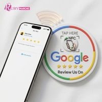 Tarjeta NFC Google 213 de PVC de Alta Calidad con Frecuencia de 13.56MHz y Mini Etiqueta para Mejorar la Reputación Empresarial