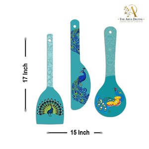 Decoración de Pared de Madera con Diseño Artístico de Pavo Real para Sala de Estar, Múltiples Poses, Artvibes - Product Image 6