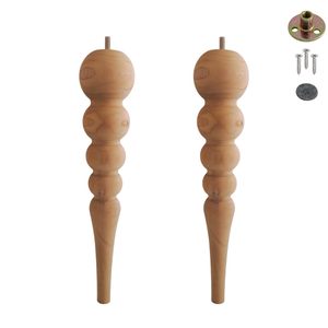 Support de rangement pour couverts en bois de noyer de qualité supérieure, taille personnalisée, à fixation au sol, lot de 4, avec plaque de fixation en acier inoxydable, style traditionnel - Product Image 5