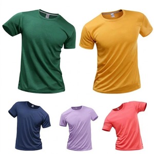 Camiseta para Hombre, Ultraligera, Absorbente de Humedad, Transpirable, de Secado Rápido, Textura Deportiva, Informal, Esencial para el Día a Día, 100% - Product Image 1