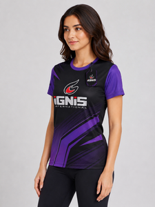 Camiseta holgada con cuello redondo para mujer, camiseta básica de manga corta de algodón transpirable para salidas informales, vacaciones y actividades diarias - Product Image 5