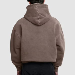 เสื้อฮู้ดดี้ผู้ชายผ้าฝ้าย 100% ระบายอากาศได้ดี เป็นมิตรกับสิ่งแวดล้อม พร้อมกระเป๋า ดีไซน์สตรีทแวร์ ลดราคาพิเศษ ส่งตรงจากโรงงาน มีตัวอย่างฟรี - Product Image 4
