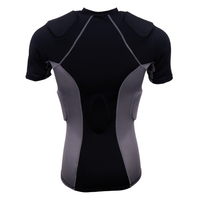 Maillot de compression rembourré de football américain Elite à manches longues, col rond, séchage rapide, respirant, couleur/taille personnalisable pour l'entraînement