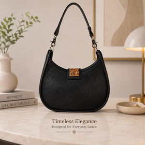 Western Genuine Leather Cowhide Shoulder <b>Handbag</b> for Women | Handmade Boho Vintage Purse Single Strap Eco-Friendly Durable - Product Image 3