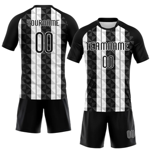 Tenue d'équipe de volley-ball pour hommes, uniforme professionnel, maillot respirant sublimé géométrique et ensemble de shorts de sport - Product Image 2