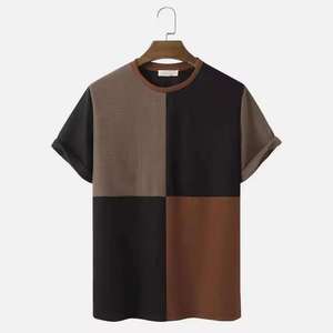 T-shirt décontracté pour homme, col rond, manches courtes, 100% coton, blanc uni, coupe classique, toile respirante, écologique, 220g, séchage rapide - Product Image 1