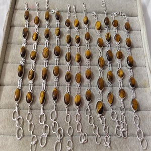 AAA-Grade Engraved <b>Love</b> Tiger eye l Gemstone Beads <b>Bracelet</b> Environmentally Friendly - Product Image 3