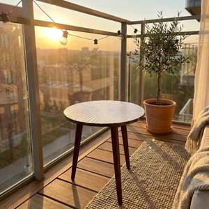 Wooden Round Coffee <b>Table</b>, Easy-to-Assemble Home Decor Bedside <b>Table</b>, Nightstand Coffee End <b>Table</b> for Living Room - Product Image 1