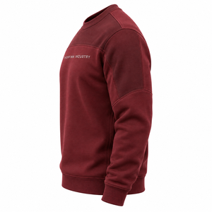 Sweat-shirt d'hiver épais en molleton 100% coton français respirant, surdimensionné, de haute qualité, avec logo brodé personnalisé pour hommes - Product Image 2