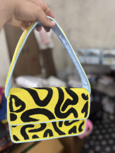 Bolso de mensajero de mujer hecho a mano de gran capacidad de diseñador de estilo bohemio indio bolso de compras de noche estilo bohemio con cuentas al por mayor - Product Image 6